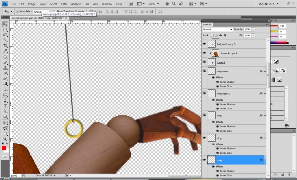 Creation of Master Puppet: Step 9